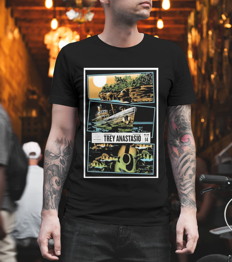 Trey Anastasio Acoustic Evening June 14 Bayfield Tour Big Top Venue Official Event T-Shirt