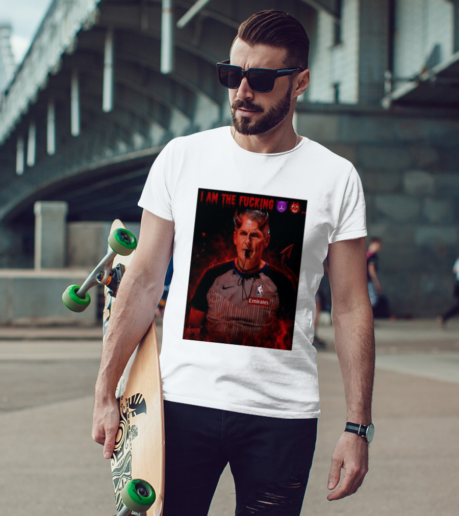 I Am The Fucking Emoji Devil Scott Foster NBA Referee Emirate T-Shirt