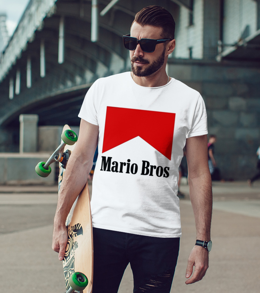 Mario Bros Red Banner T-Shirt