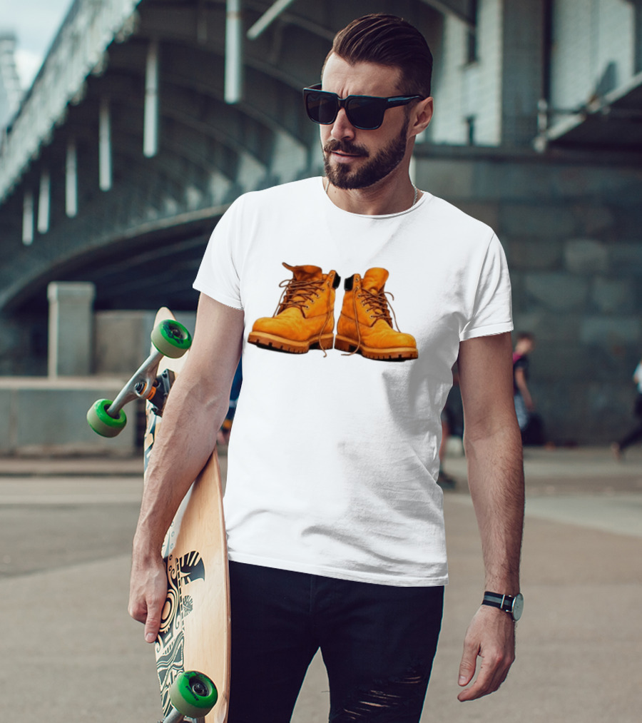 New York Forever Timberland Style Boots T-Shirt