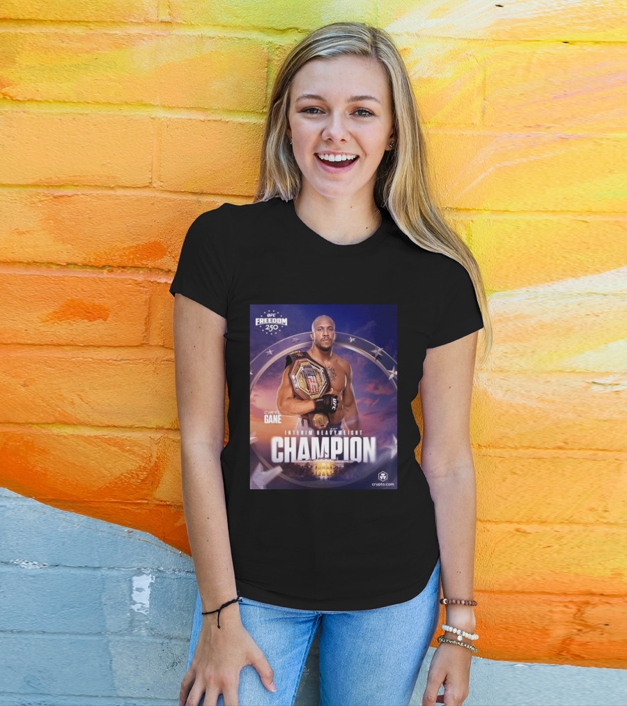 UFC Freedom 250 Ciryl Gane Interim Heavyweight Champion Crypto.com T-Shirt