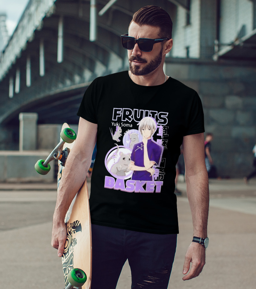 Fruits Basket Yuki Soma Kanji Mouse Transformation T-Shirt