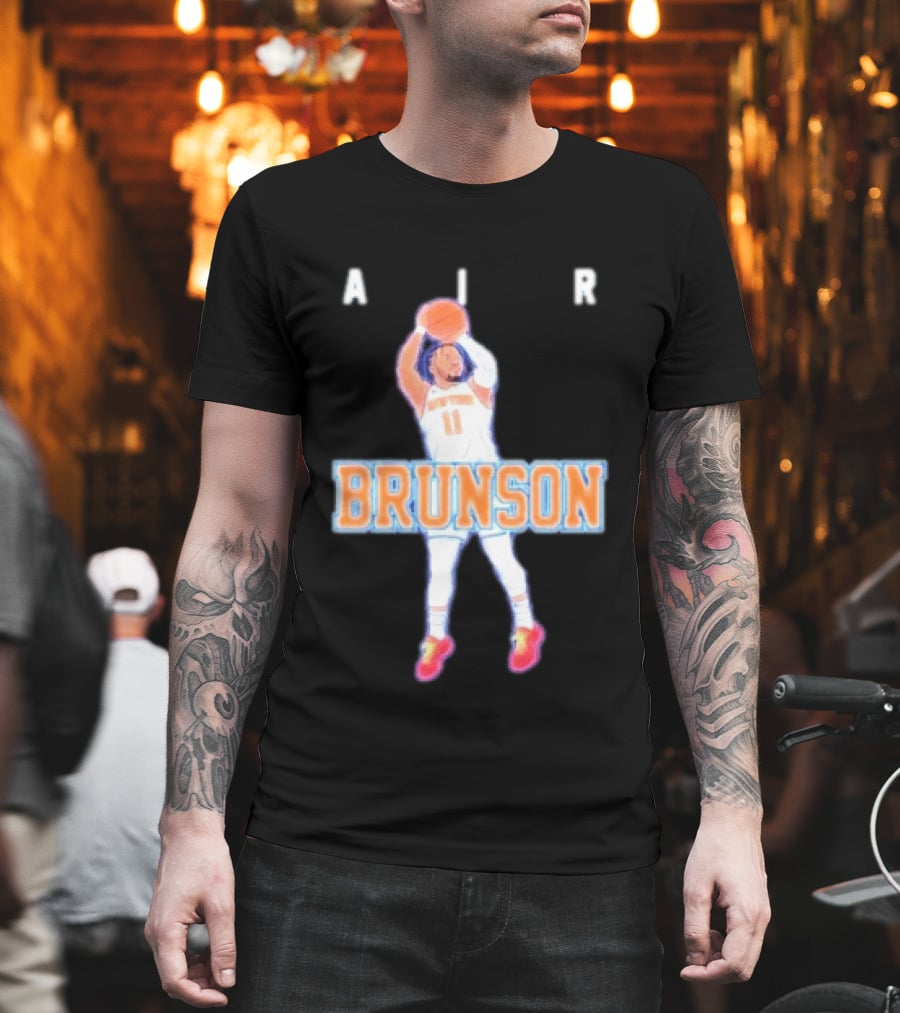 Jalen Brunson Air Brunson Knicks Basketball Jump Shot T-Shirt