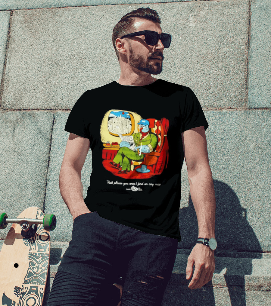 The Travel Agency Mile High Flyer Bird NY Visit Places You Won't Find On Any Map T-Shirt