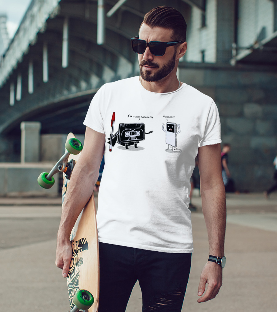 Cassette Tape Vader I'm Your Father IPod Noooo Pop Culture T-Shirt