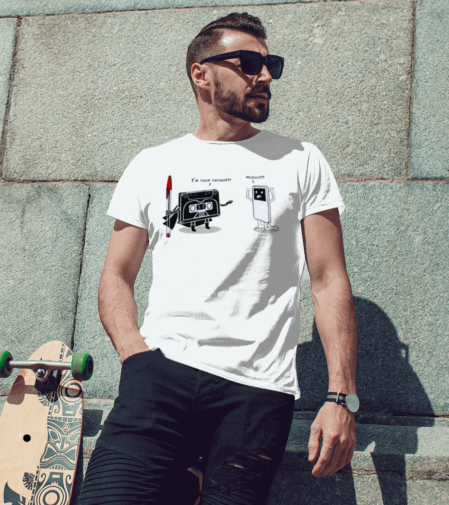 Cassette Tape Vader I'm Your Father IPod Noooo Pop Culture T-Shirt