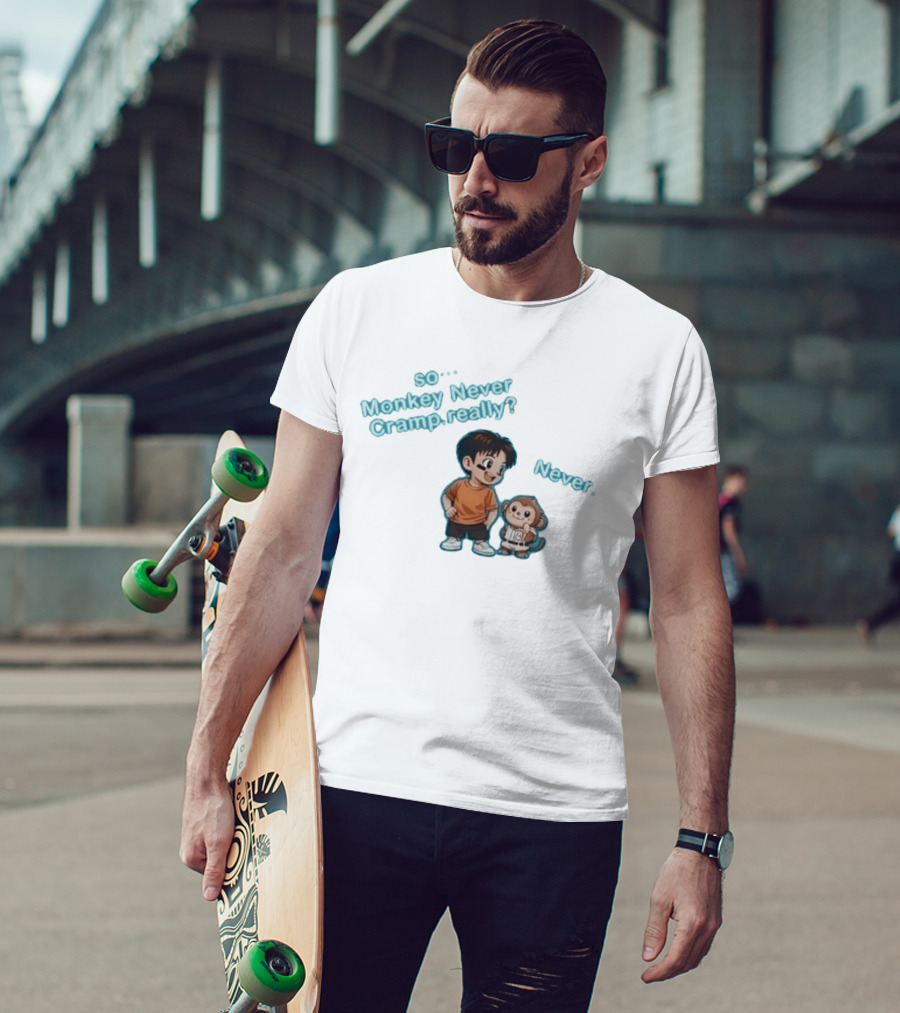So Monkey Never Cramp Really Munenori Kawasaki Never T-Shirt