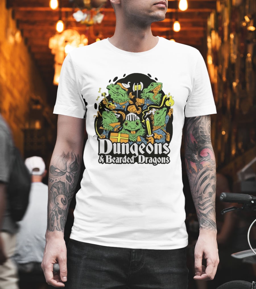 Dungeons And Bearded Dragons Adventurers Party Fantasy Game T-Shirt