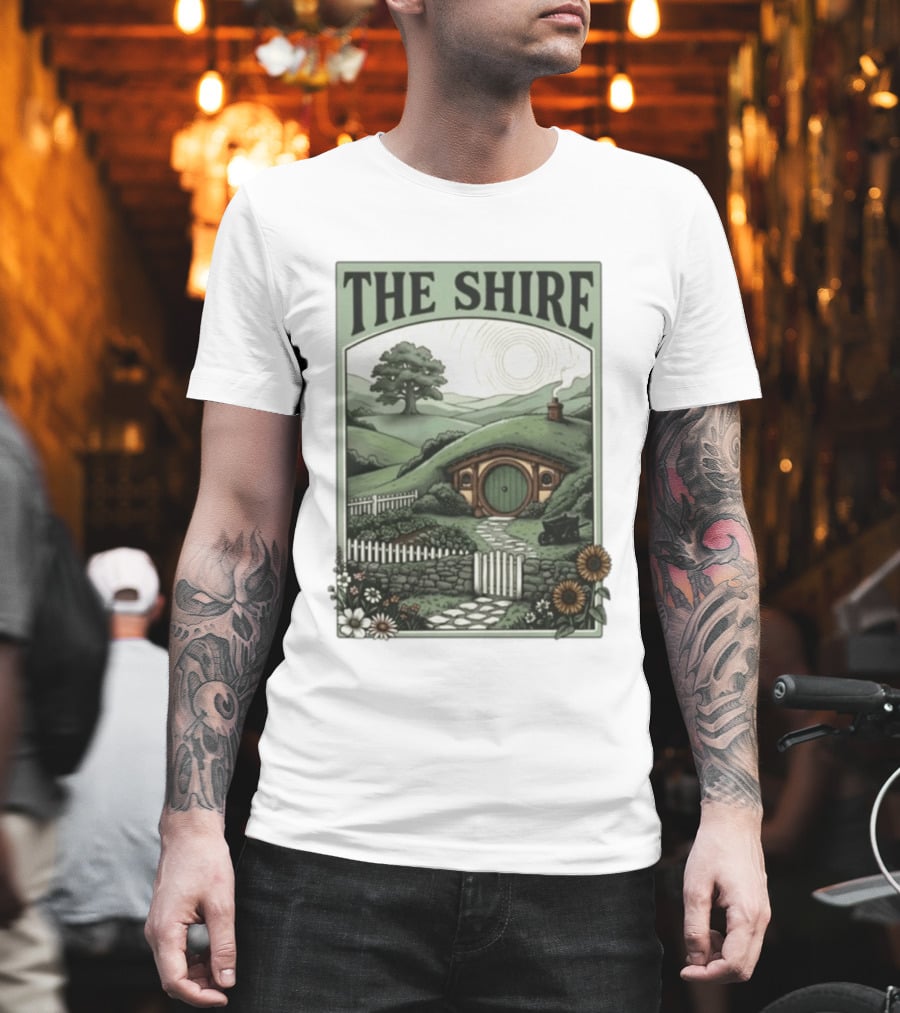 The Shire Hobbit Hole Rustic Countryside Scenery T-Shirt