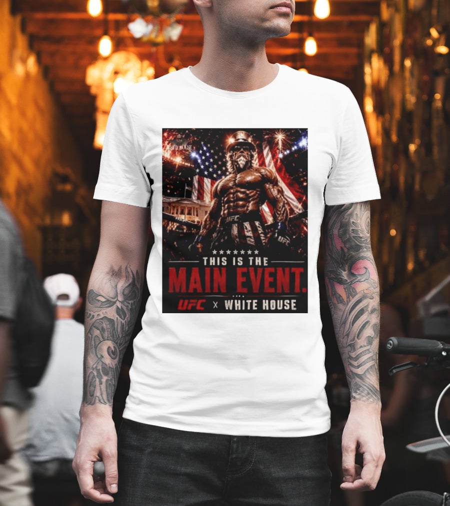 UFC X White House Uncle Sam Main Event Stars And Stripes T-Shirt