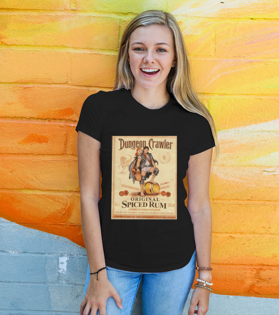 Dungeon Crawler Original Spiced Rum Borant Corporation Premium Drink T-Shirt