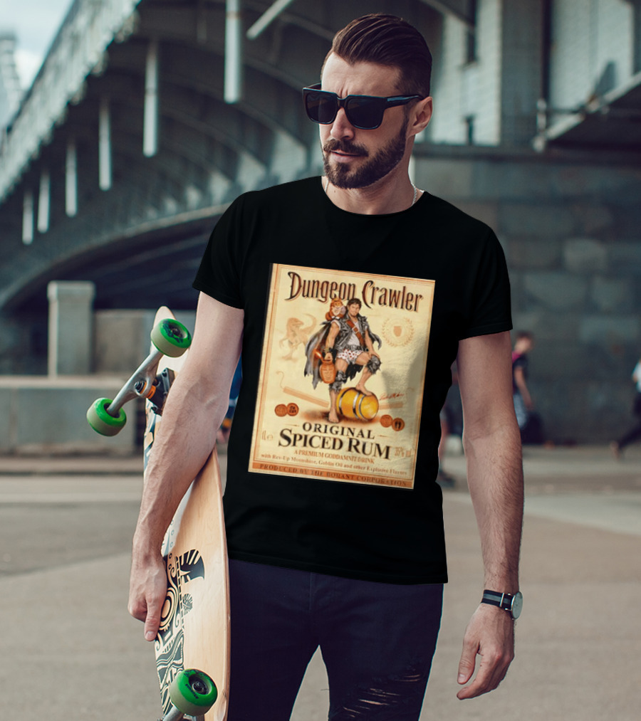 Dungeon Crawler Original Spiced Rum Borant Corporation Premium Drink T-Shirt