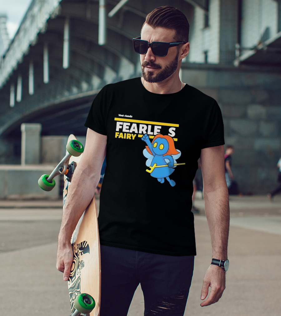 VeeFriends Fearless Fairy Bold Blue Character With Orange Hair T-Shirt