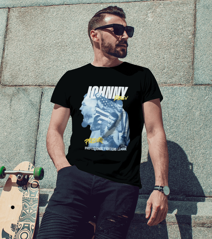 Johnny Eblen Pressure Professional Fighters League PFL American Flag T-Shirt
