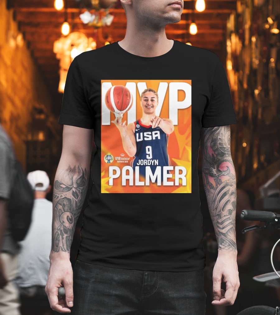 USA Basketball Jordyn Palmer MVP FIBA U18 Women's AmeriCup 2026 T-Shirt