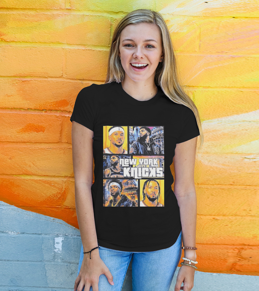 Josh Hart Karl Anthony Towns Mikal Bridges Julius Randle Jalen Brunson New York Knicks Yankee Stadium Madison Square Garden T-Shirt