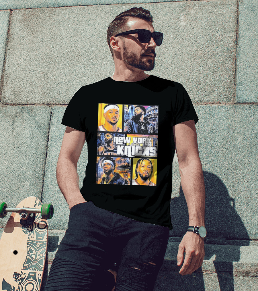 Josh Hart Karl Anthony Towns Mikal Bridges Julius Randle Jalen Brunson New York Knicks Yankee Stadium Madison Square Garden T-Shirt