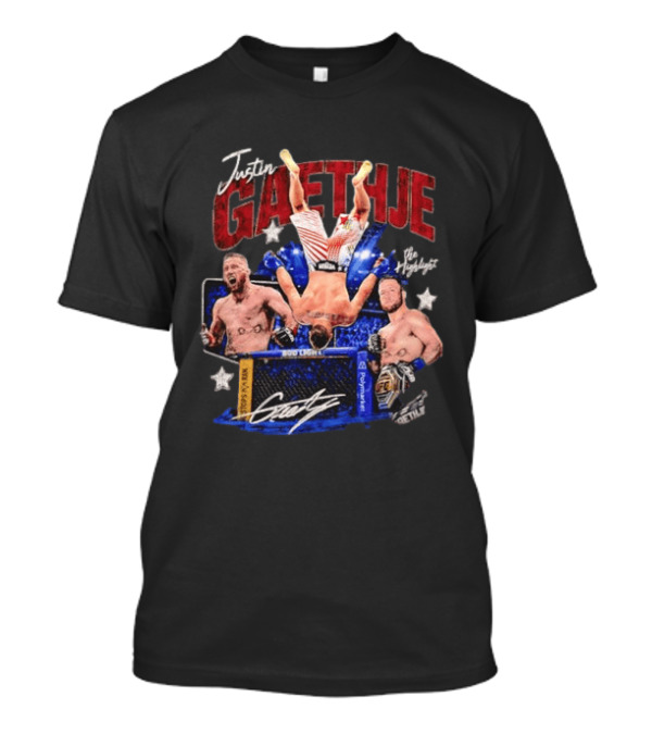 Justin Gaethje The Highlight UFC Mixed Martial Arts Fighter Athlete Action Inside Octagon T-Shirt