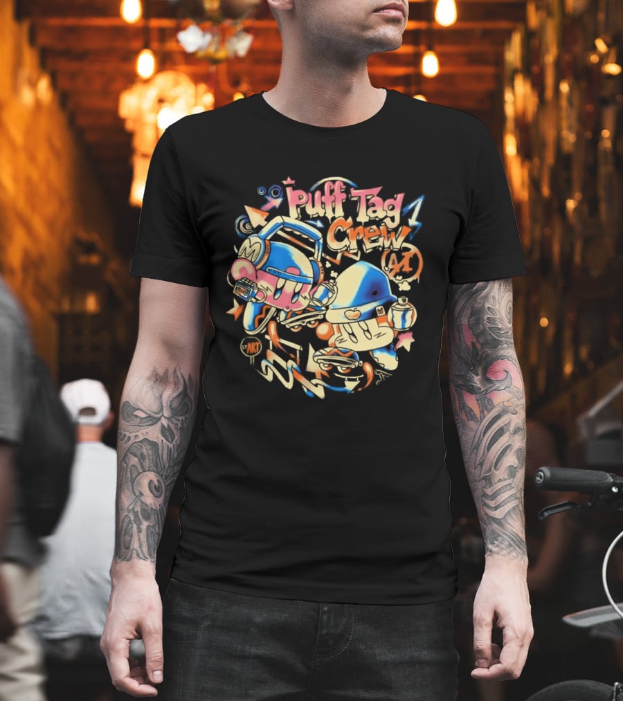 Kirby Puff Tag Crew Retro Graffiti T-Shirt