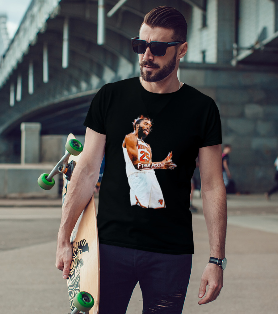 Mikal Bridges New York Knicks 25 F Them Picks T-Shirt