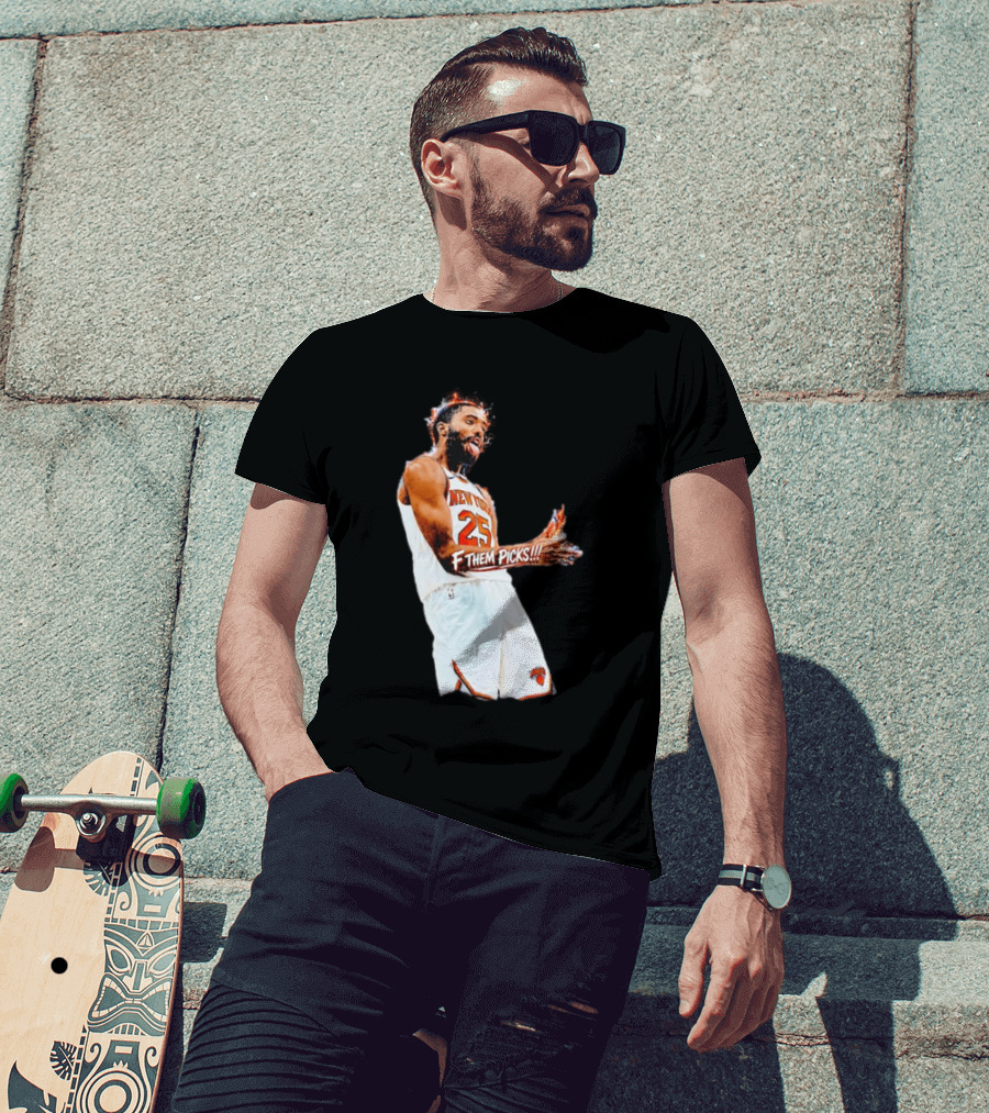 Mikal Bridges New York Knicks 25 F Them Picks T-Shirt