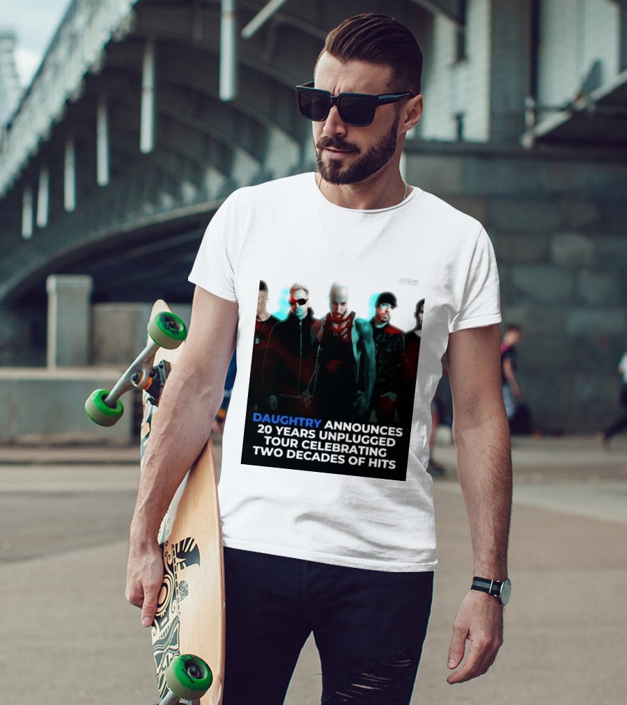 Daughtry Announces 20 Years Unplugged Tour Celebrating Two Decades Of Hits Music Mayhem T-Shirt