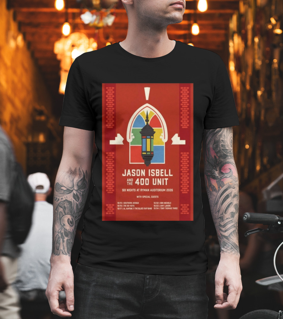 Jason Isbell And The 400 Unit Six Nights Ryman Auditorium 2026 With Special Guests T-Shirt