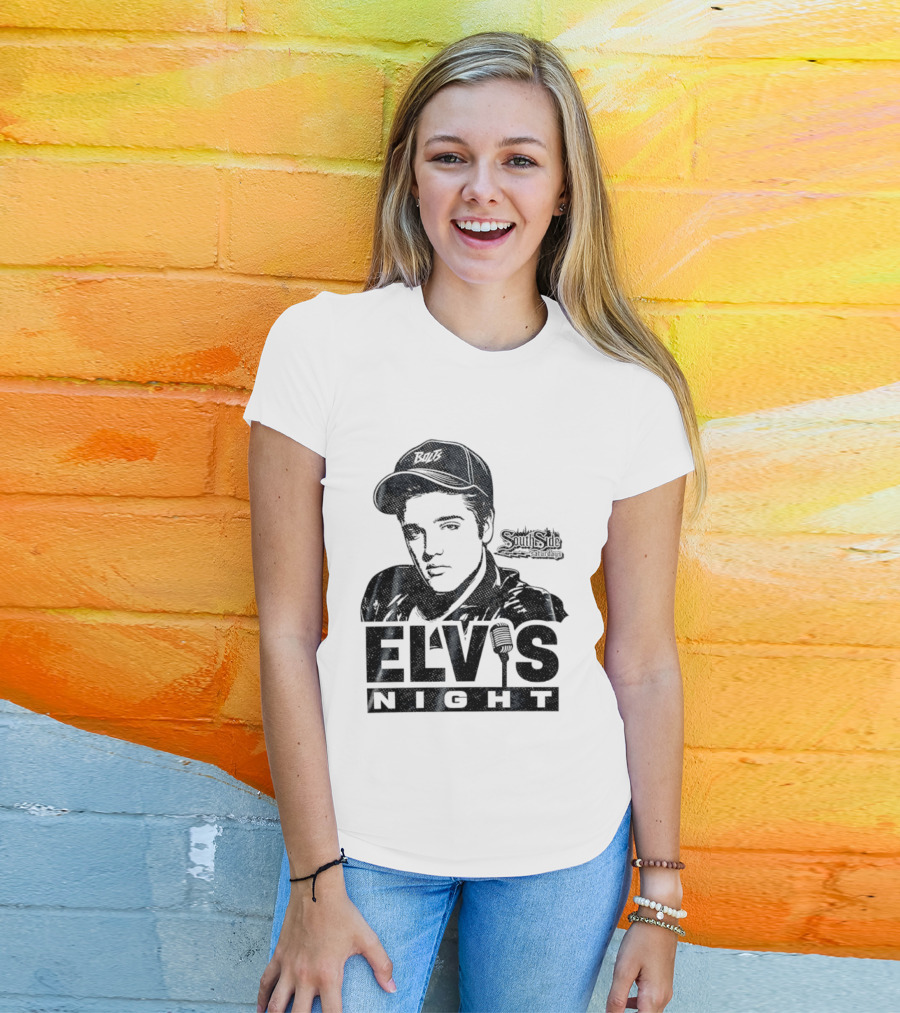 Elvis Night South Side Saturdays Bolt Hat Microphone T-Shirt