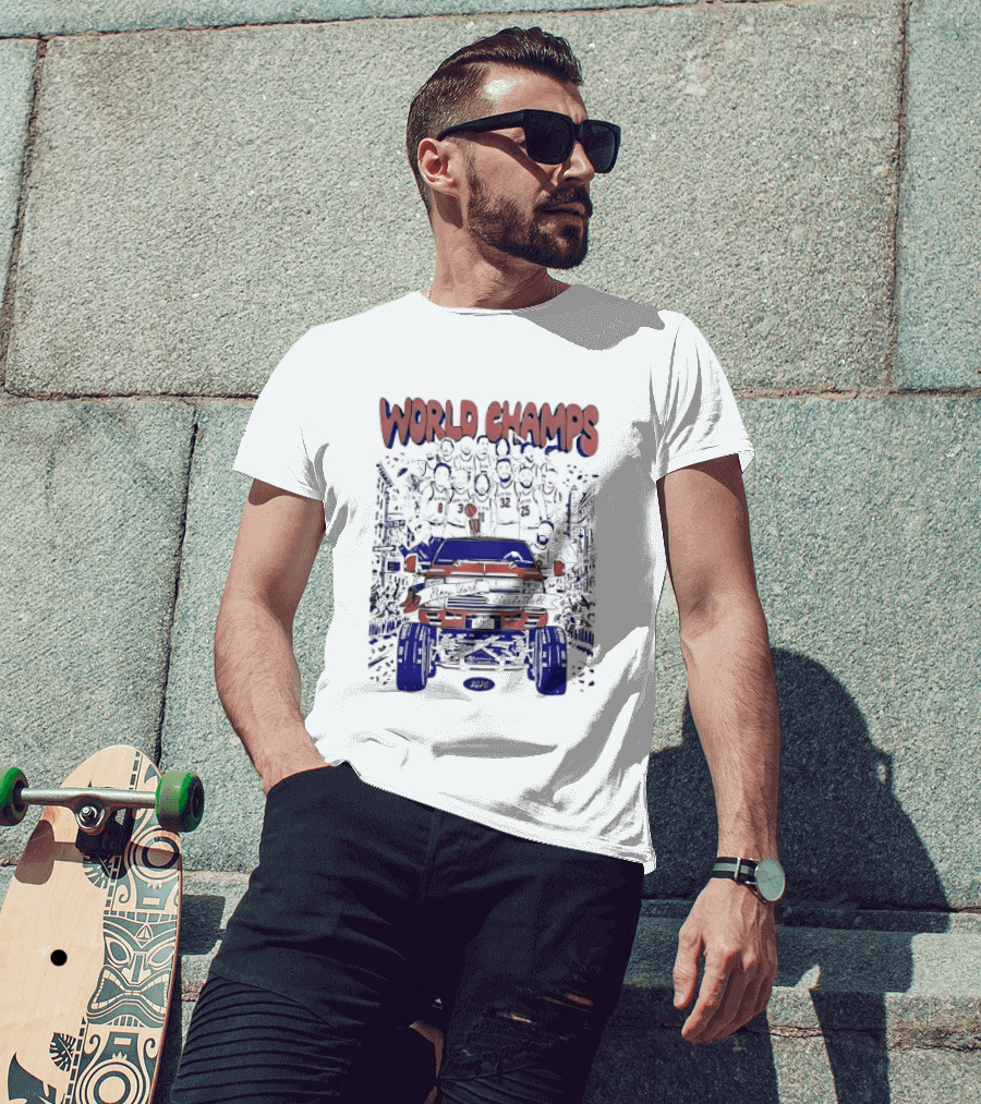 New York Knicks World Champs 2026 Celebration Parade Truck T-Shirt