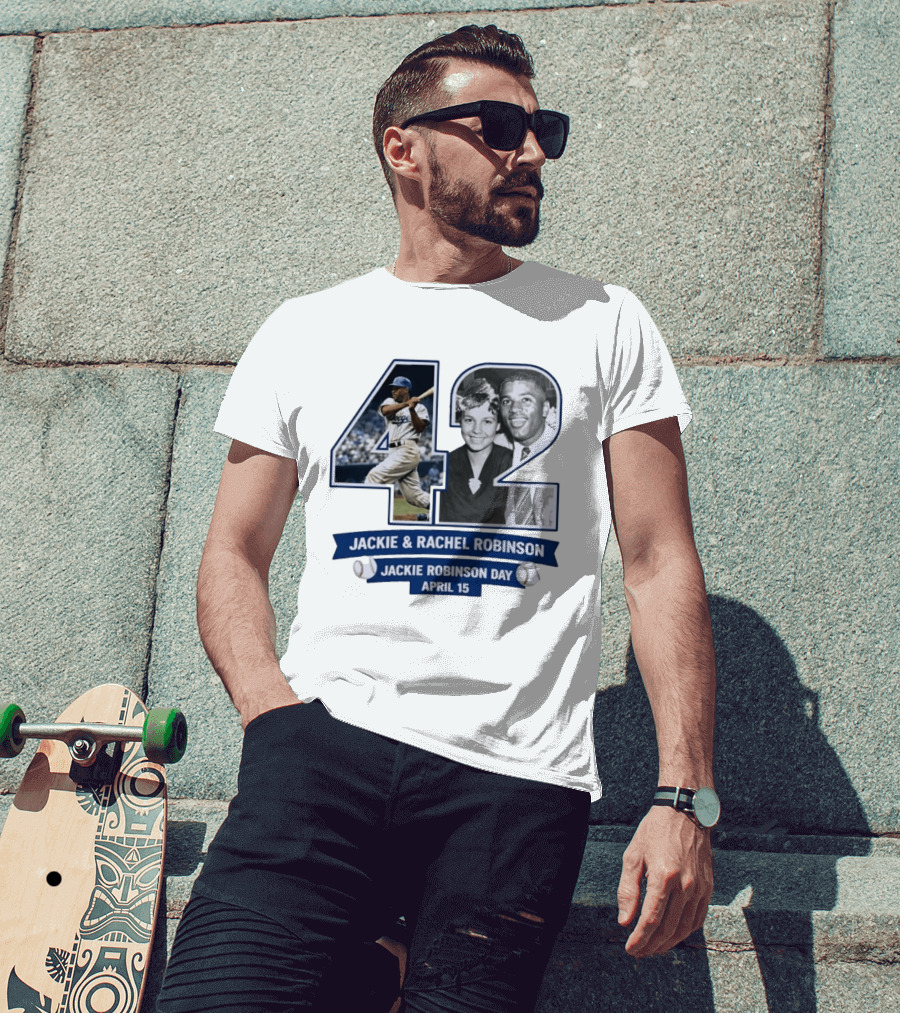 Jackie And Rachel Robinson 42 Jackie Robinson Day April 15 T-Shirt