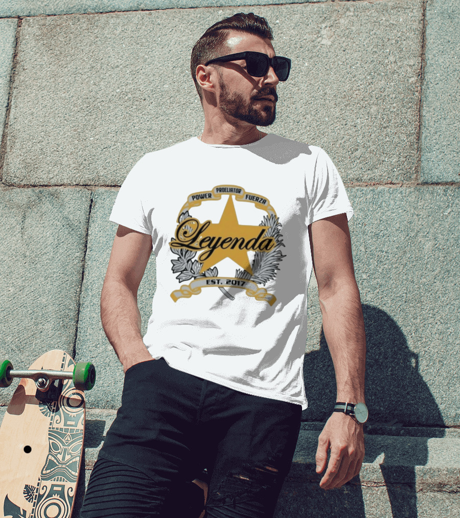 Power Proeliator Fuerza Leyenda Star Emblem Est 2017 T-Shirt
