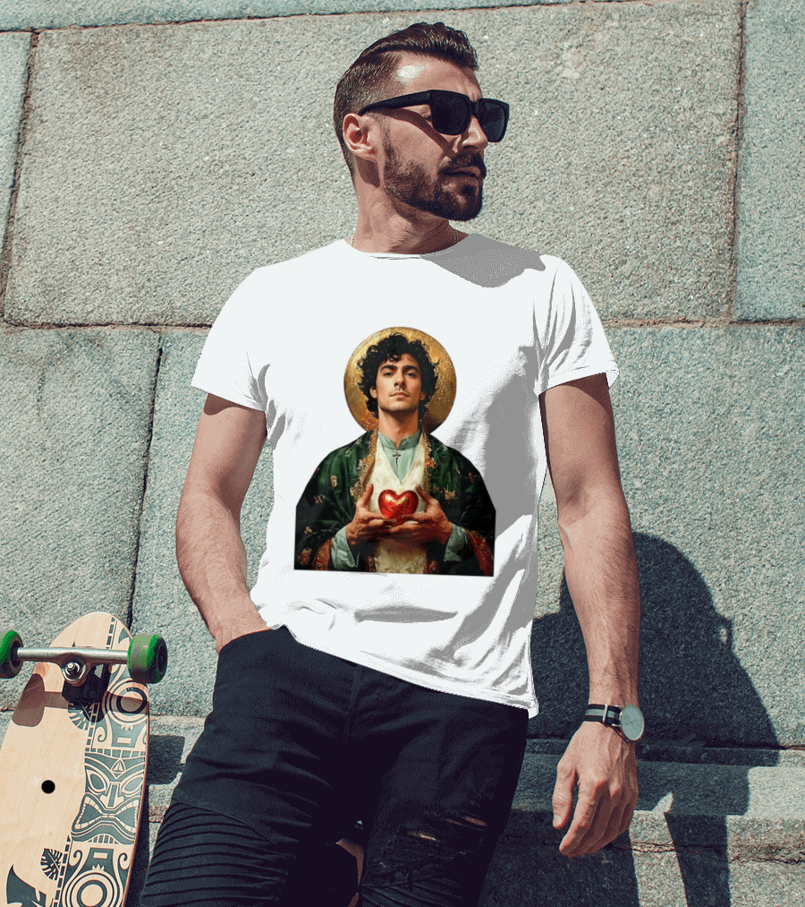 Luigi Mangione Patron Saint Holding Sacred Heart For Health Care Justice T-Shirt