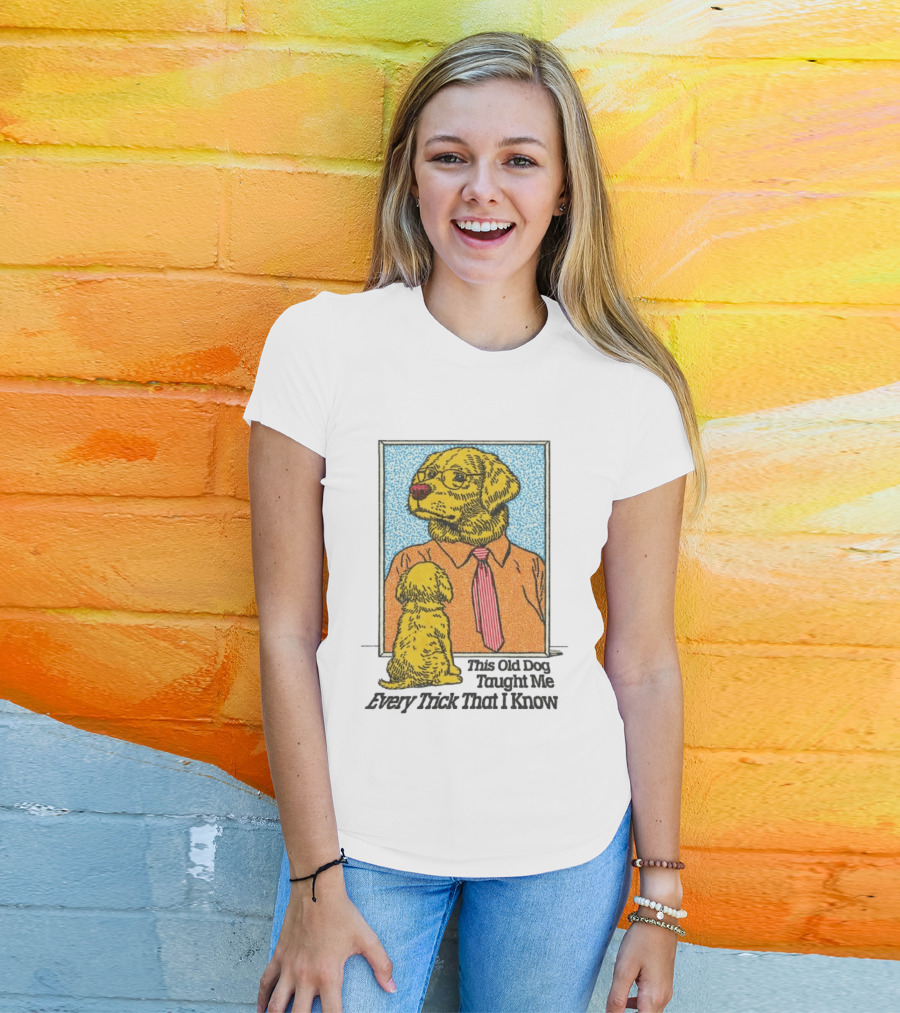 Mac Demarco This Old Dog Taught Me Every Trick That I Know Cartoon Dogs In Mirror T-Shirt