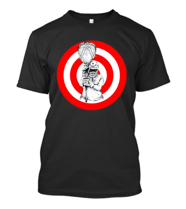 Lacrosse Player Bullseye Target Sport Athlete Competition Training Practice Goalkeeper T-Shirt