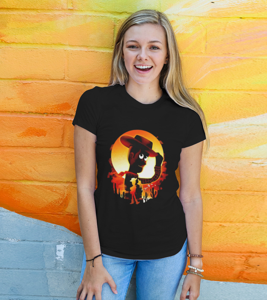 Sheriff Woody Pixar Toy Story Sunset Cowboy T-Shirt
