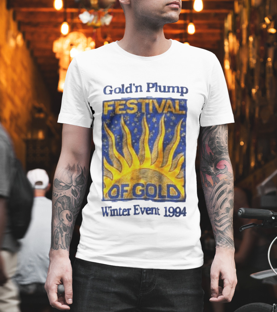 Gold N Plump Festival Of Gold Winter Event 1994 Sunburst And Stars T-Shirt