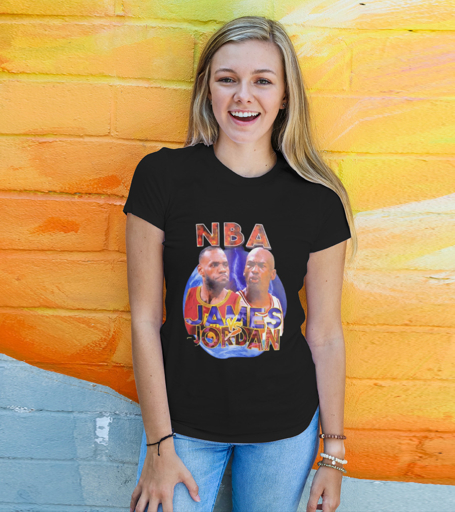 NBA LeBron James Vs Michael Jordan Cleveland Cavaliers Chicago Bulls T-Shirt