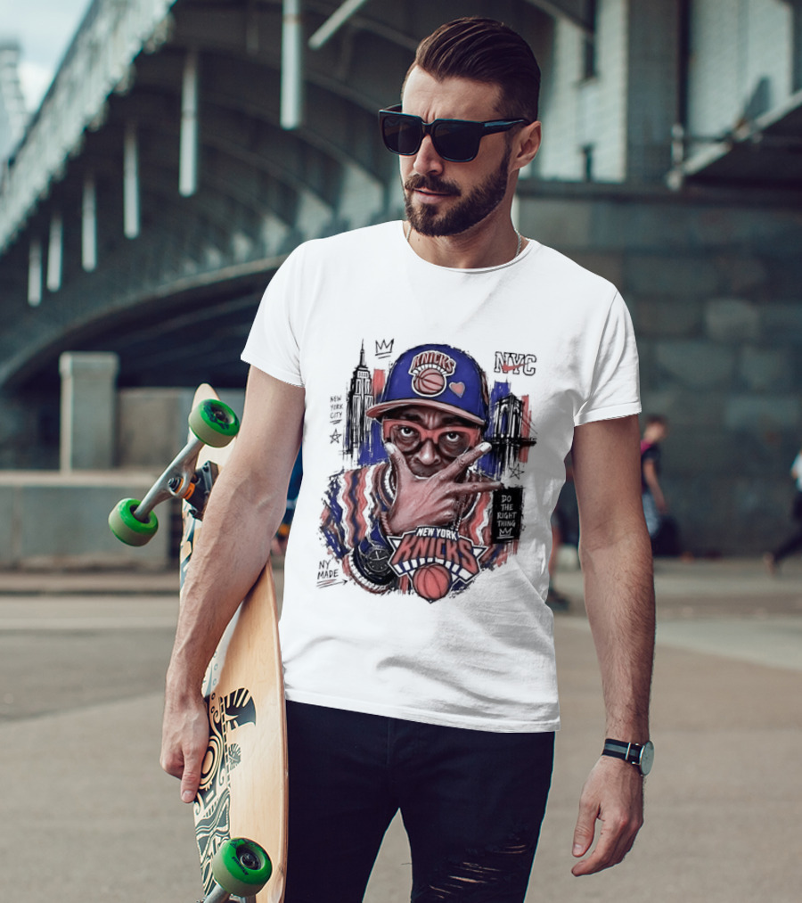 Spike Lee New York Knicks Do The Right Thing Madison Square Garden NYC Basketball T-Shirt