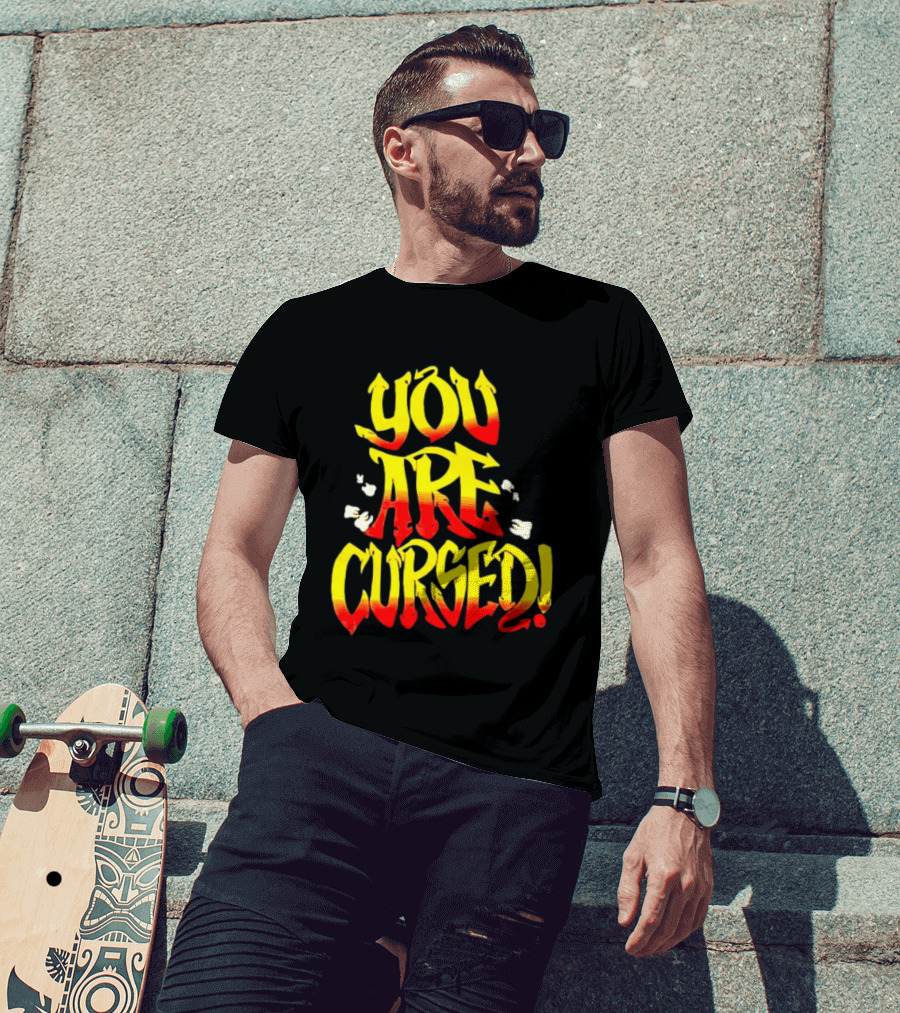 Danhausen You Are Cursed Bold Graffiti T-Shirt