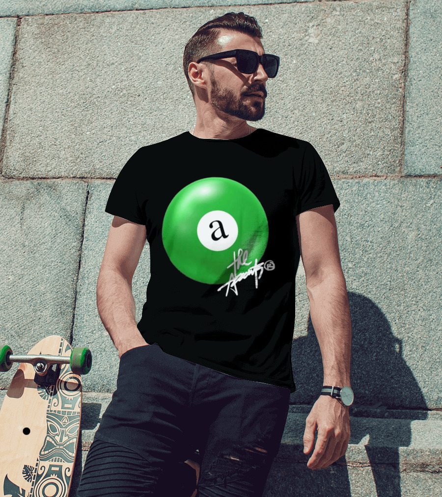 The Accents Collection Green Pool Ball Icon With Signature T-Shirt