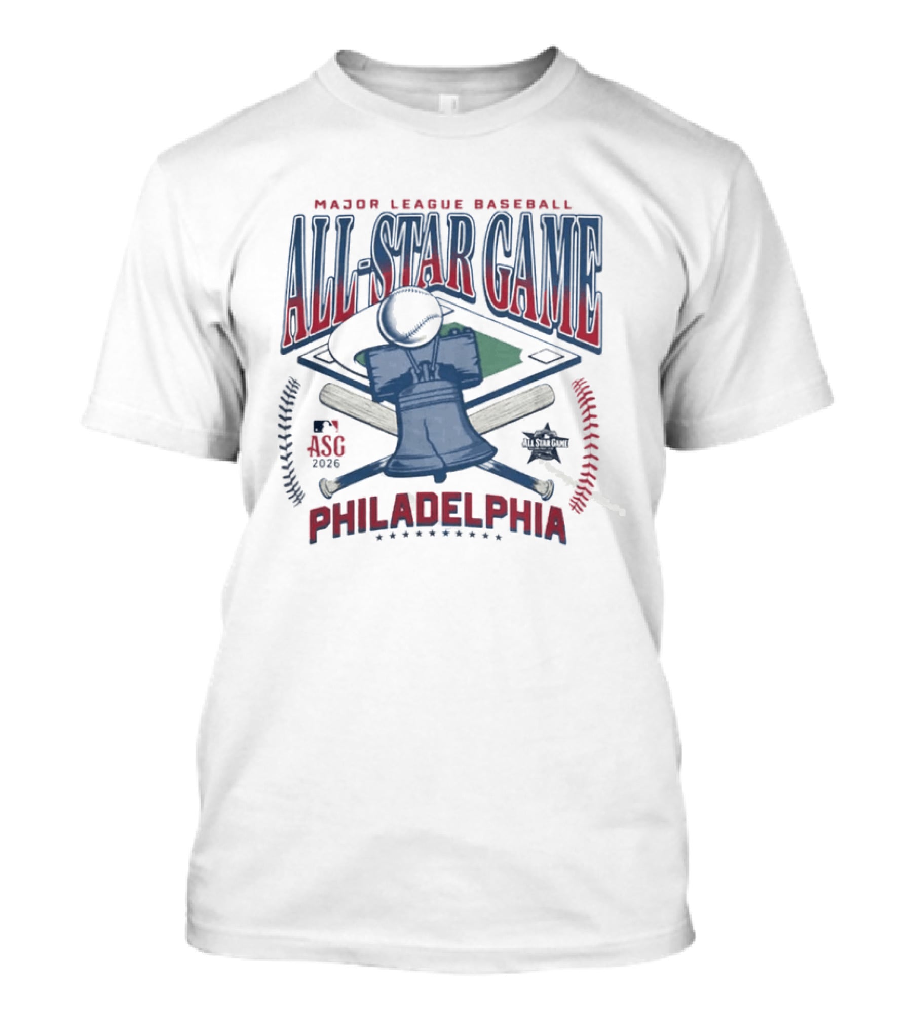2026 Major League Baseball All Star Game Philadelphia Liberty Bell T-Shirt