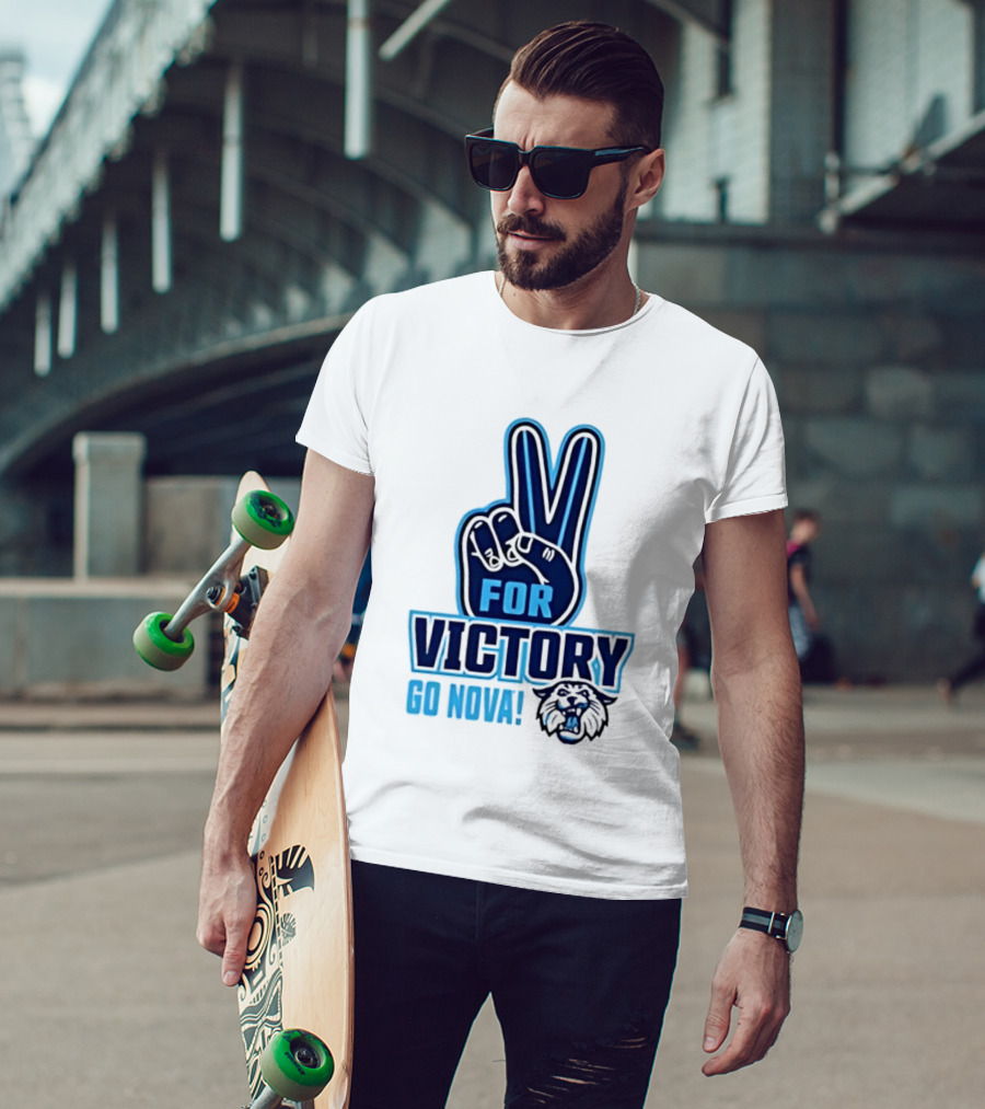 V For Victory Go Nova Wildcat T-Shirt