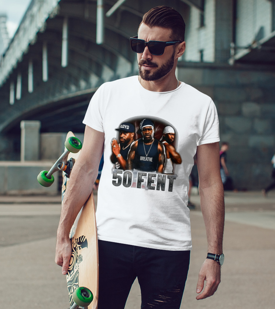 Original 50 Fent George Floyd Breathe 50 Cent T-Shirt
