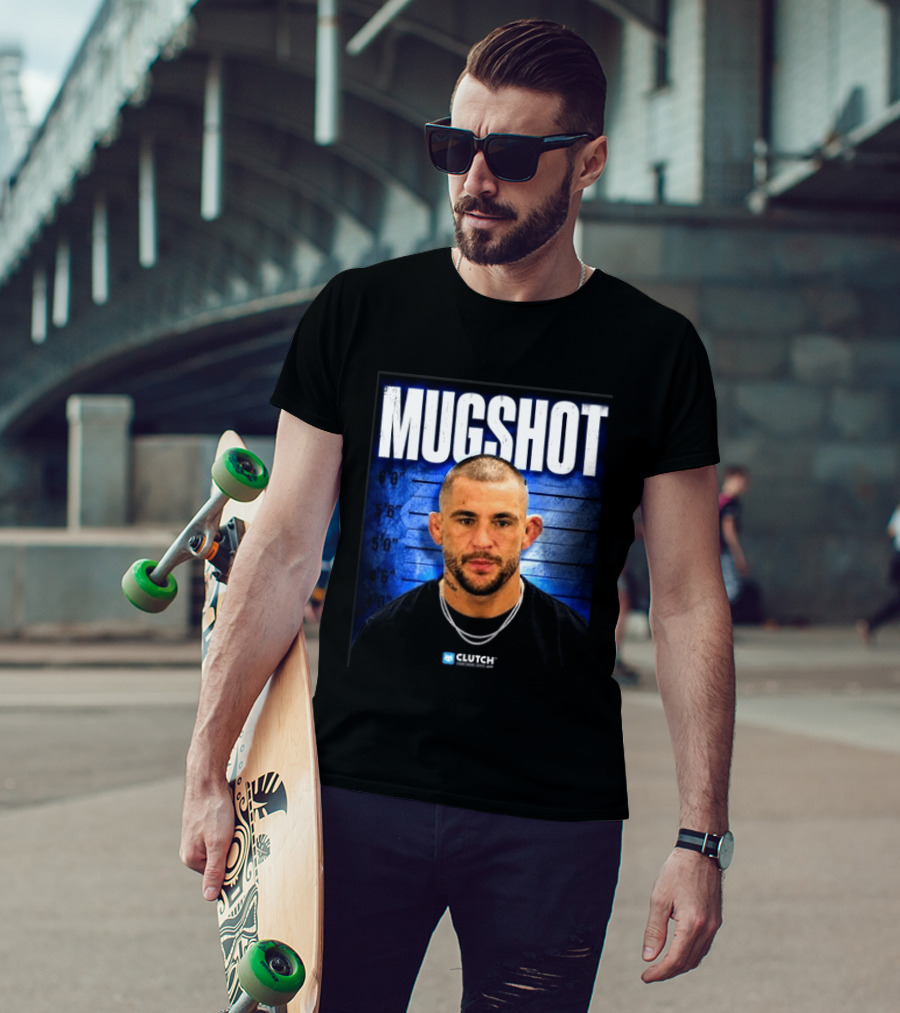 Dustin Poirier Pressure Makes Diamonds Shot Clutch Blue T-Shirt