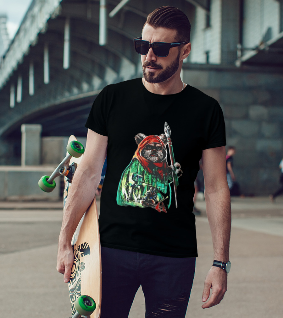 Wicket W Warrick Ewok Endor Defense Return Of The Jedi T-Shirt