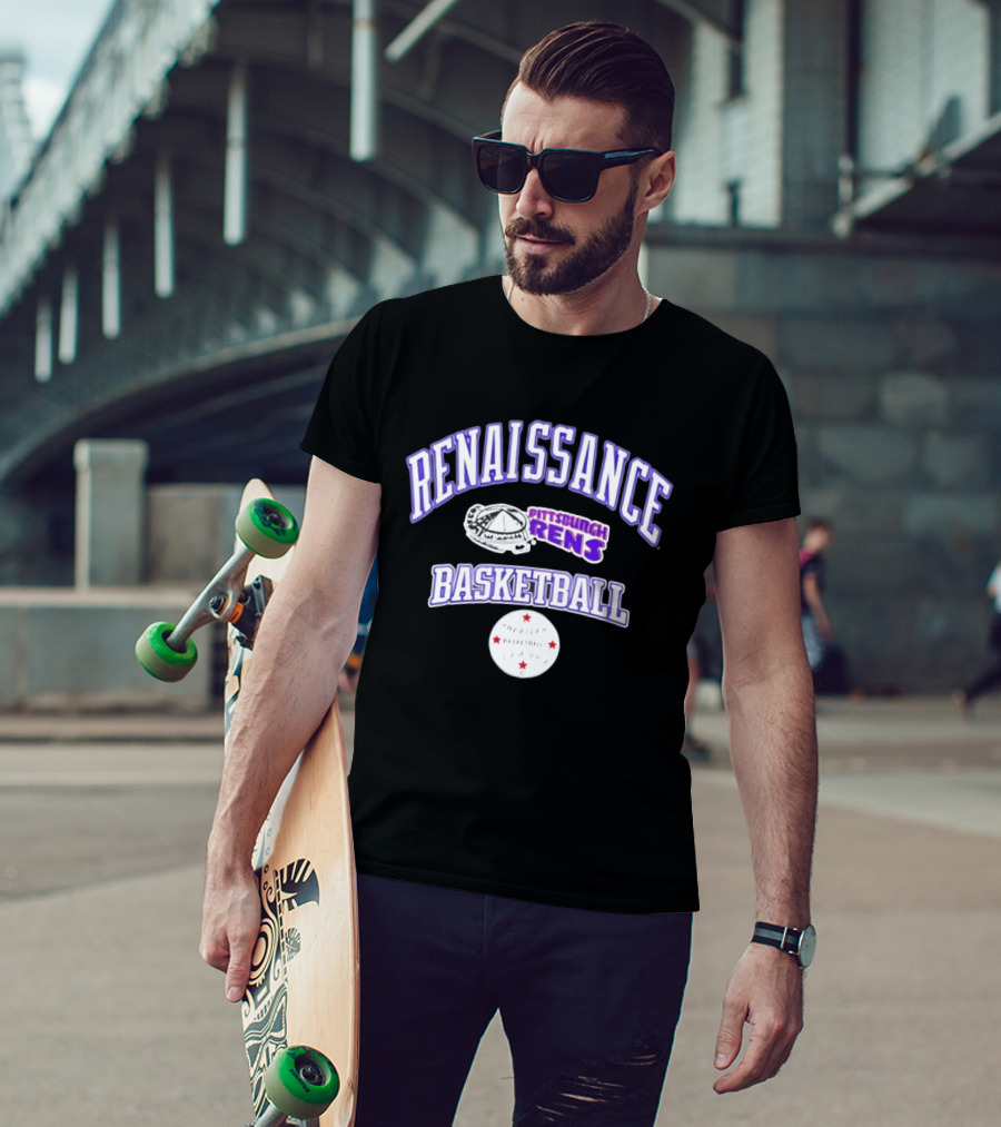 Renaissance Basketball Pittsburgh Rens American Basketball League T-Shirt