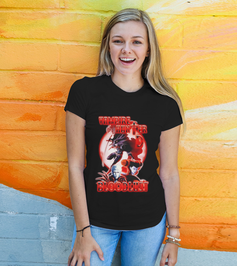 Vampire Hunter D Bloodlust Anime Dark Fantasy Adventure Characters T-Shirt