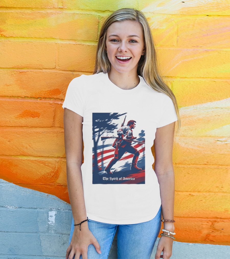 The Spirit Of America Benjamin Martin The Patriot Revolutionary T-Shirt