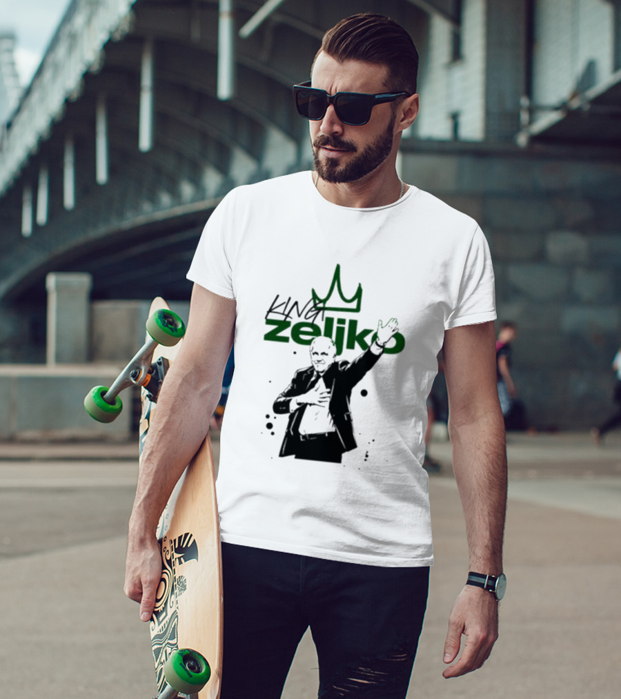 King Zeliko Regal Gesture With Crown T-Shirt