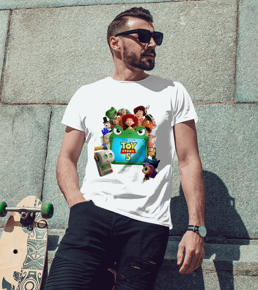 Woody Buzz Lightyear And Friends Toy Story 5 Disney Pixar Characters T-Shirt